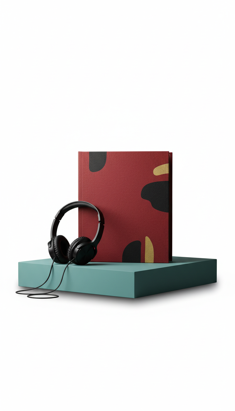 Audiolibro con estuche y auriculares